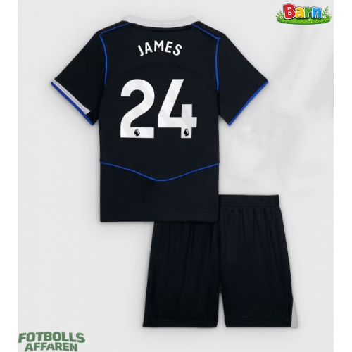 Chelsea Reece James #24 Tredjeställ Barn 2025-26 Kortärmad (+ Korta byxor)